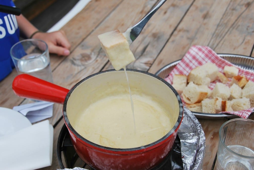A family hike to Chez Vrony, above Zermatt, for a delicious cheese fondue.
