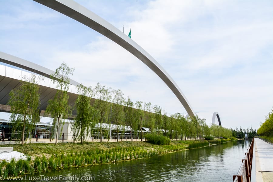 A canal surrounding the Expo 2015 site in Milano