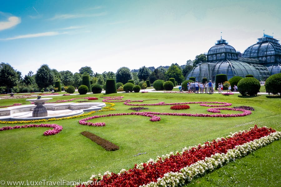 Schonbrunn Palace Palm House and gardens