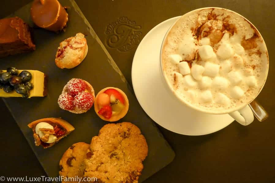 Dessert from Fairmont Pacific Rim Gold Floor lounge.