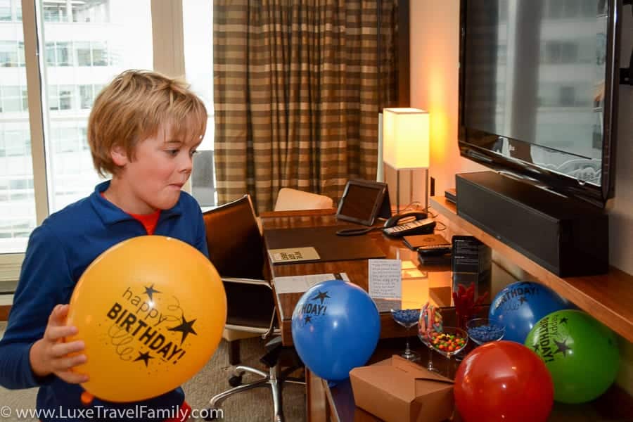 Fairmont Pacific Rim Gold Floor Birthday surprise