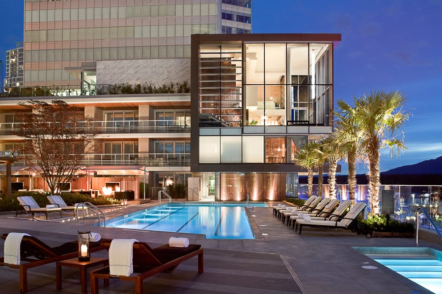 Fairmont Pacific Rim pool deck