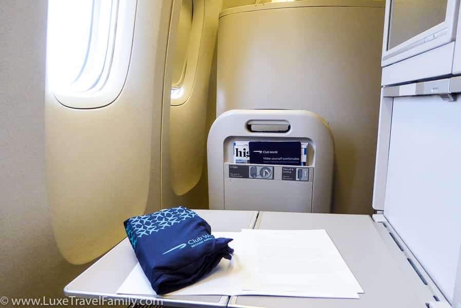 British Airways Club World 777 wash bag
