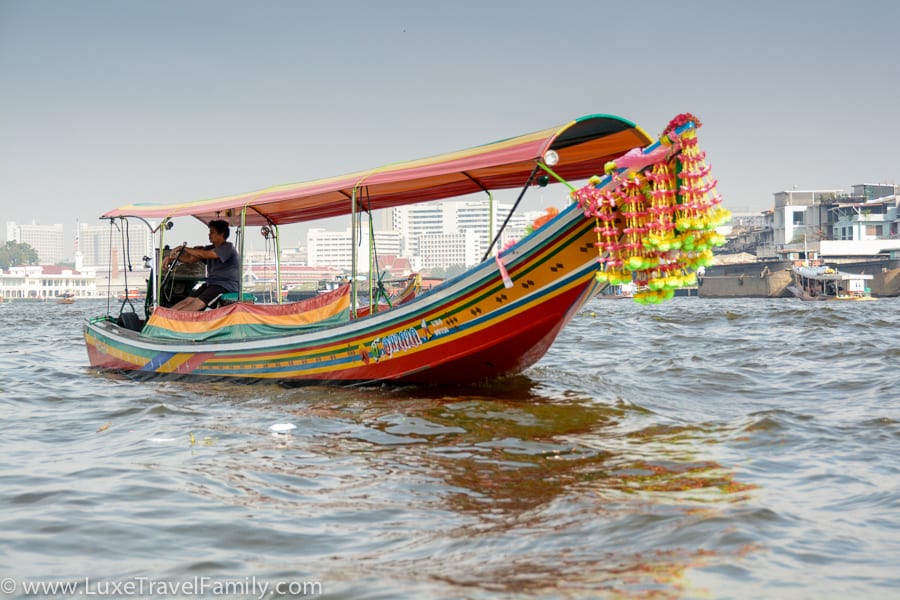 Long tail boat Chao Phraya River Bangkok