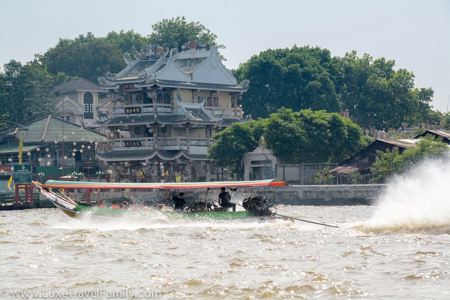 Long tail boat Chao Phraya River Bangkok