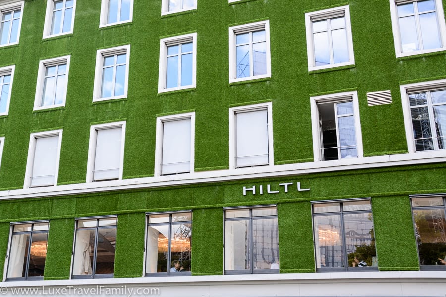 Exterior of Hiltl Restaurant Zurich