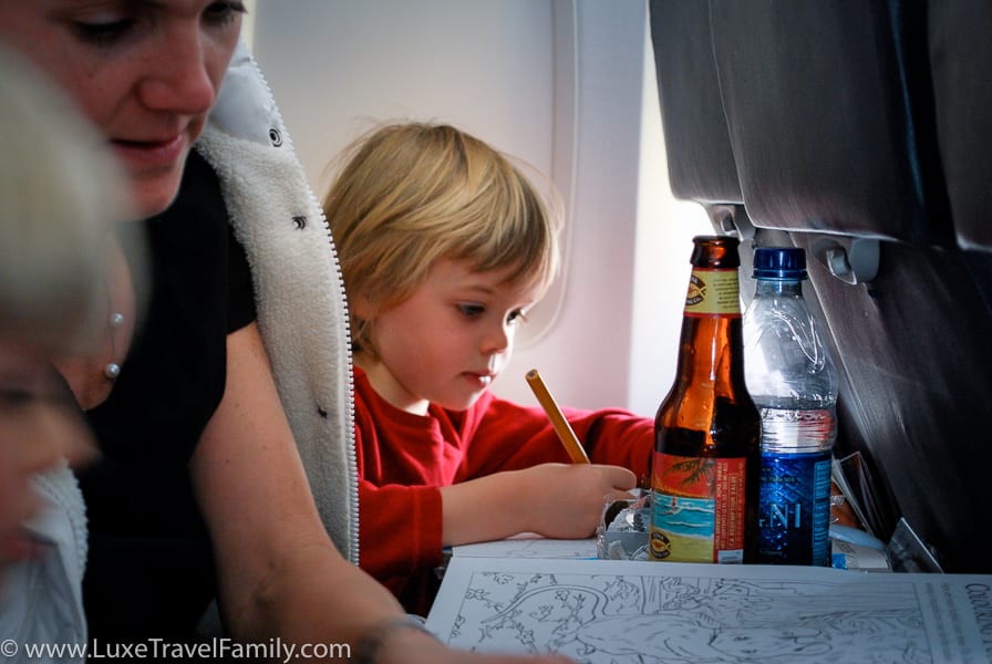 Top tips for flying with kids economy class