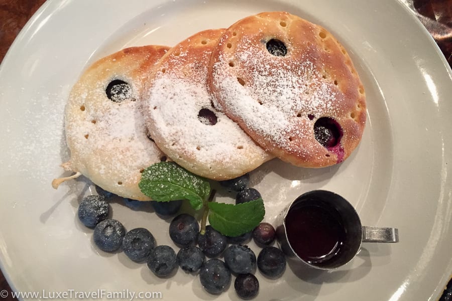 Blueberry pancakes Babu's Bakery & Coffeehouse Zurich