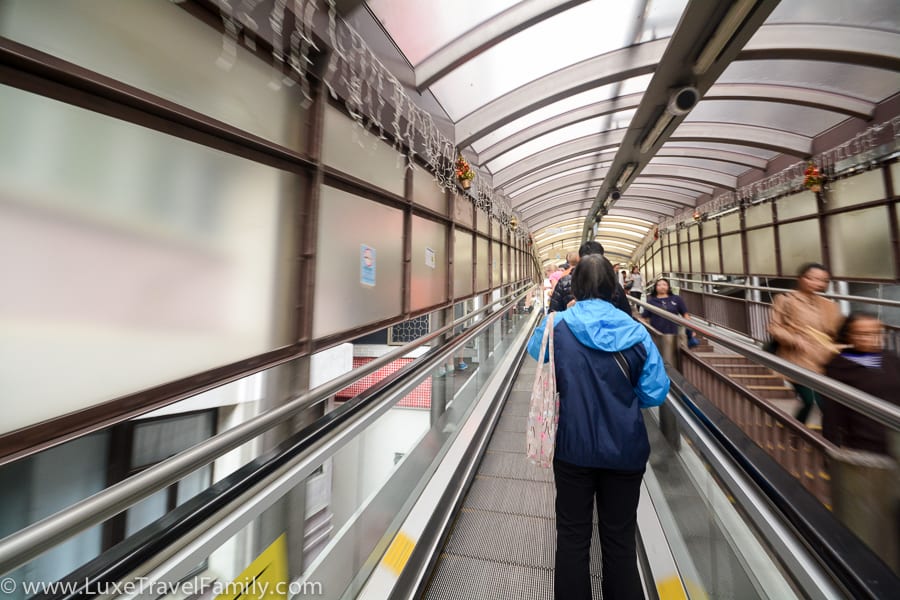 Mid-levels escalator first visit to hong kong