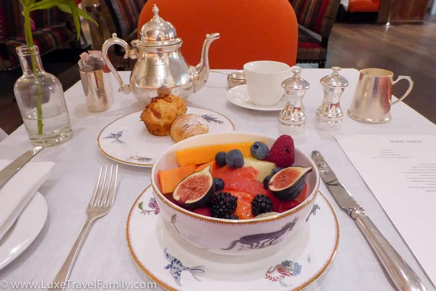 Breakfast at The Ham Yard Hotel London