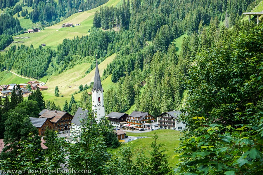 Schrocken, Austria view culinary hike in Bregenzerwald