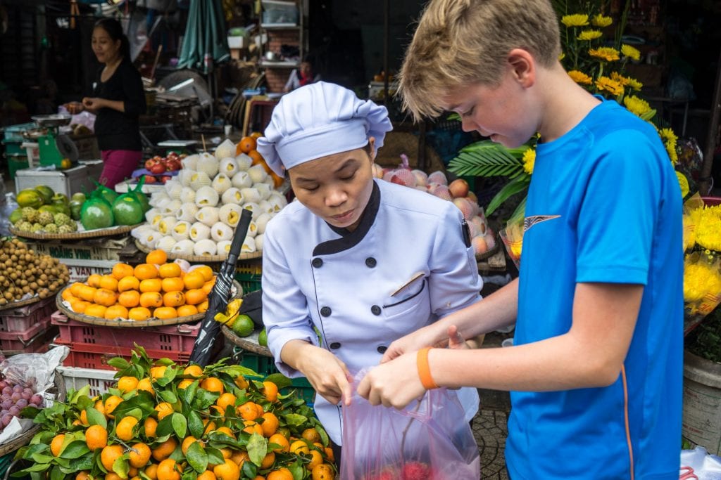 La Residence Hue Cooking Class market tour