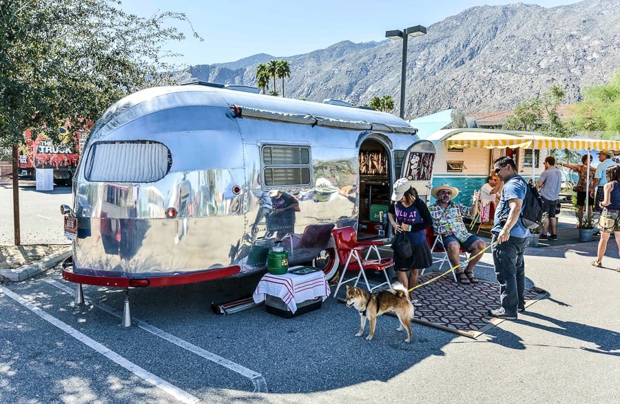 Vintage trailer Palm Springs Modernism Week 2018