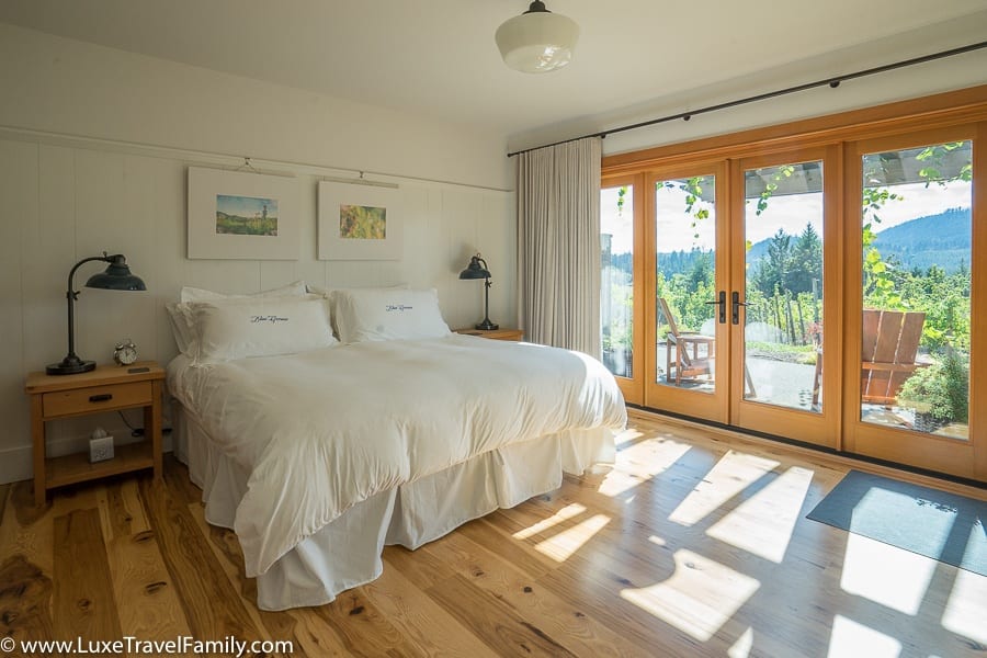 Master bedroom Blue Grouse Winery Grouse House