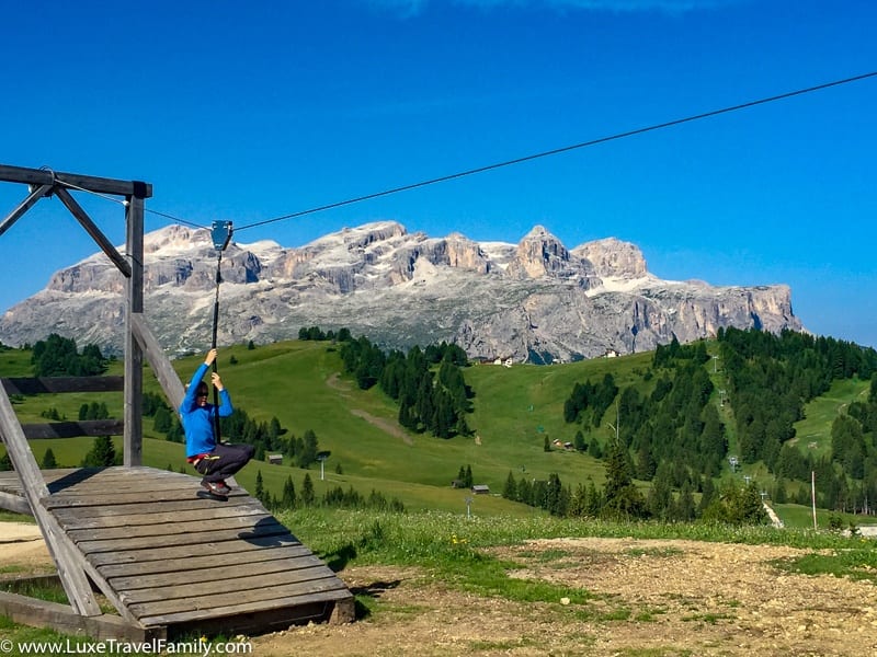 Dolomites playground summer in Italy