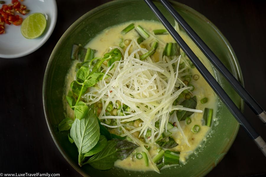 Eat pho things to do in Hanoi with kids