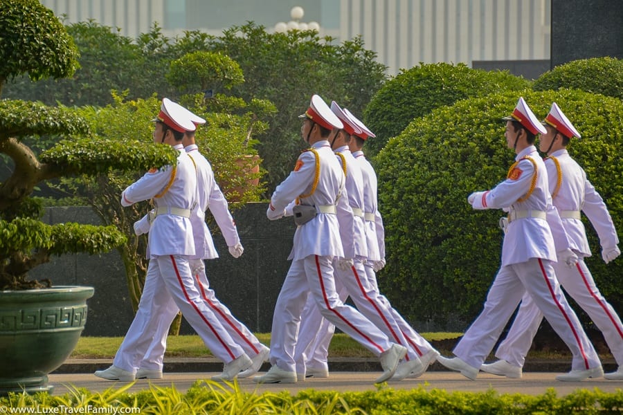 Soldiers Ho Chi Minh Mausoleum things to do in Hanoi