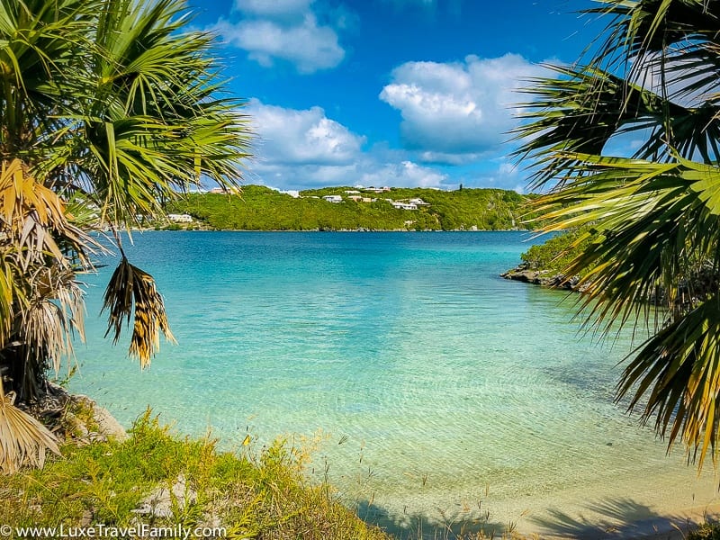 Crystal clear water in Bermuda