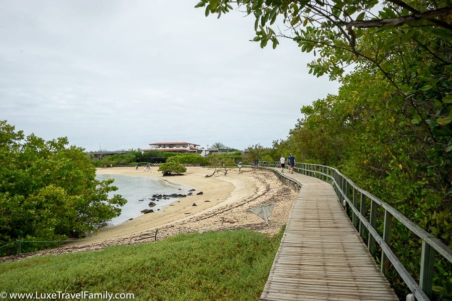 Luxury land-based Galapagos Islands Finch Bay Boardwalk