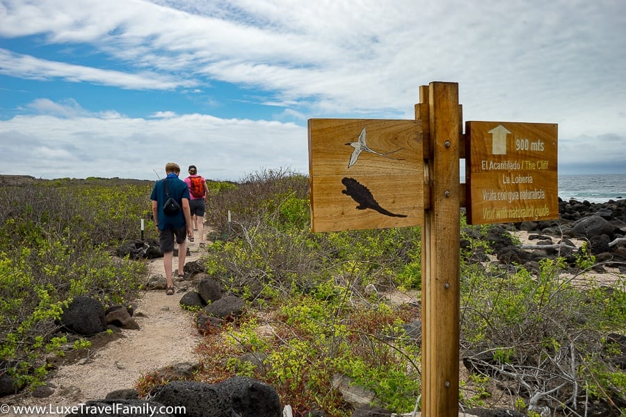 La Loberia path luxury land-based Galapagos Islands guide