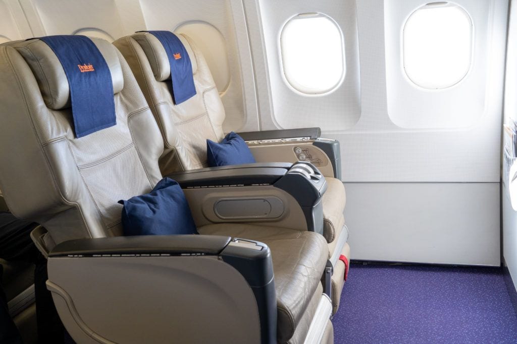 Drukair Business Class seats