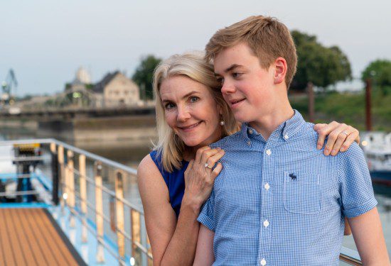 Mom son AmaWaterways family river cruise