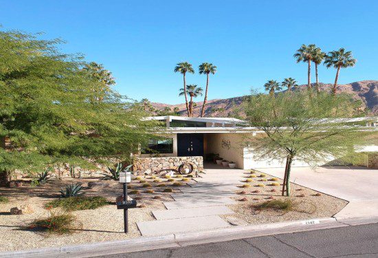 Canyon Estates home madrona entry Modernism Week 2023