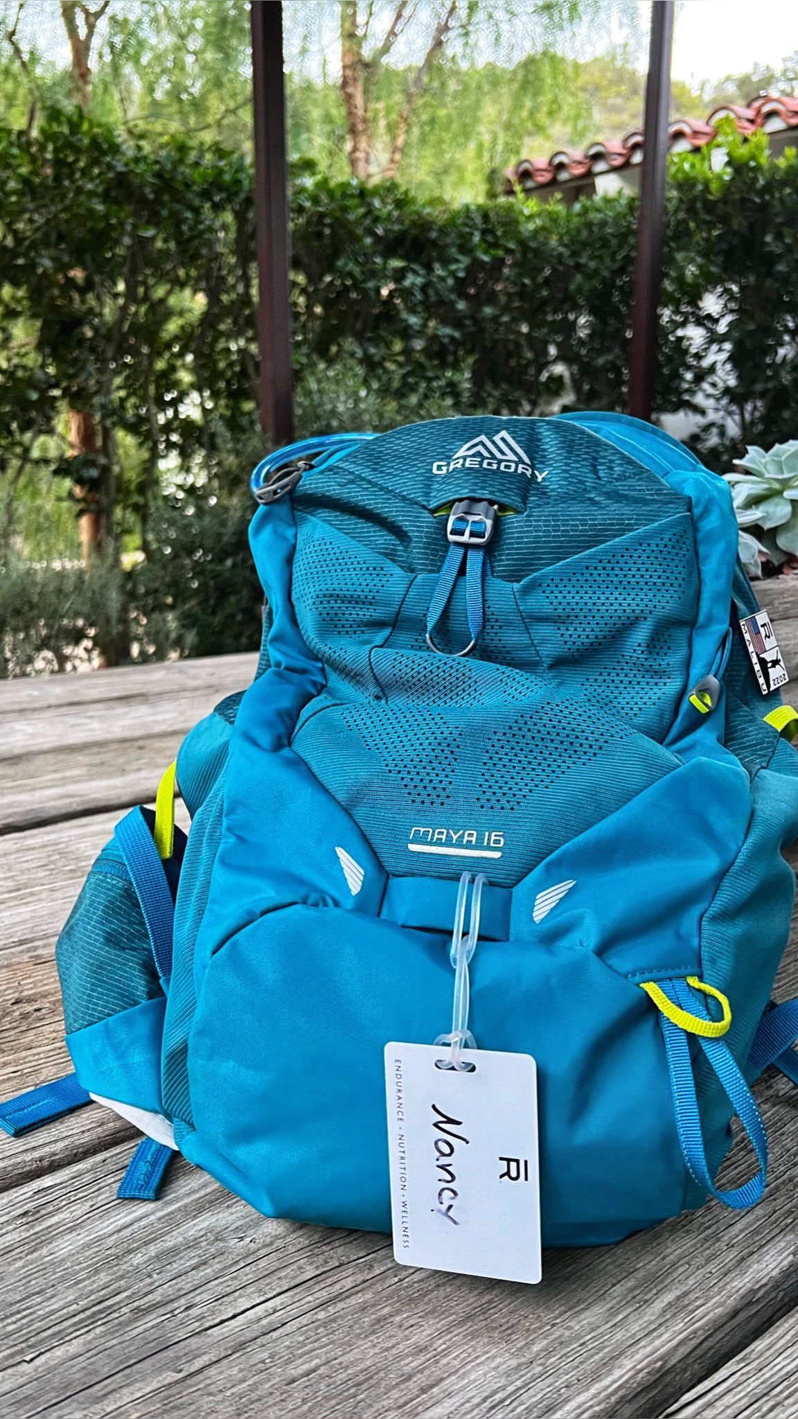 Turquoise Gregory hiking backpack What to Wear The Ranch Malibu